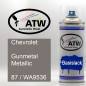 Preview: Chevrolet, Gunmetal Metallic, 87 / WA9536: 400ml Sprühdose, von ATW Autoteile West.